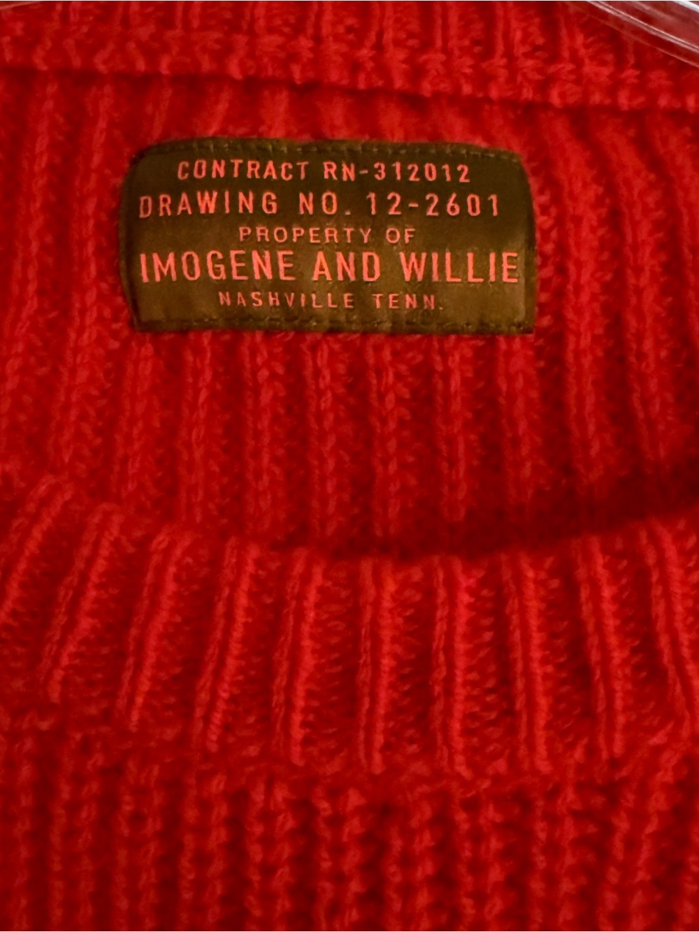 Imogene + Willie Varese Sweater in Red Wool - Picture 8 of 9